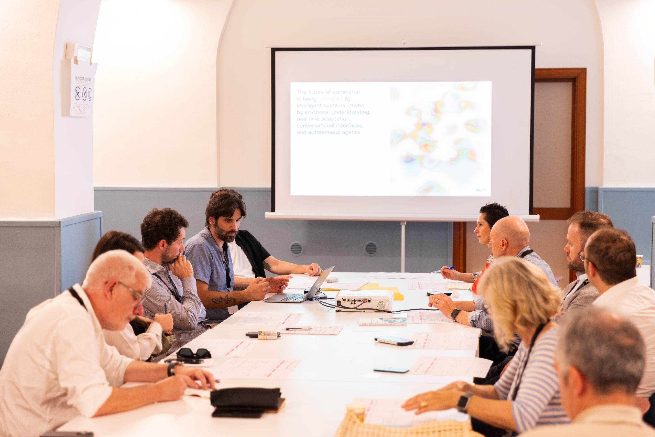 Group of people attending a workshop